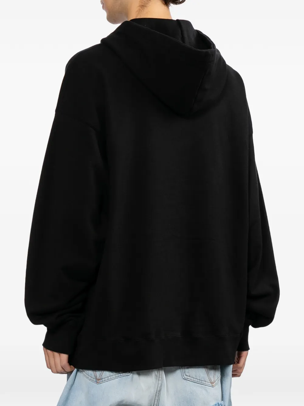 Maison MIHARA YASUHIRO Hoodie met Leon-print Zwart