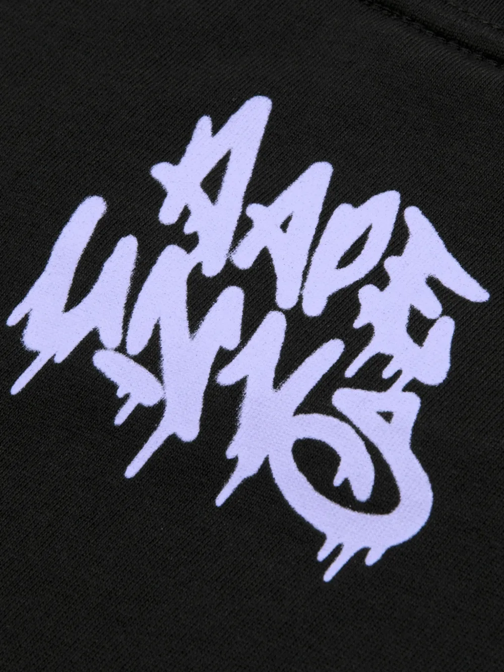 AAPE BY *A BATHING APE T-shirt met Moonface-print Zwart