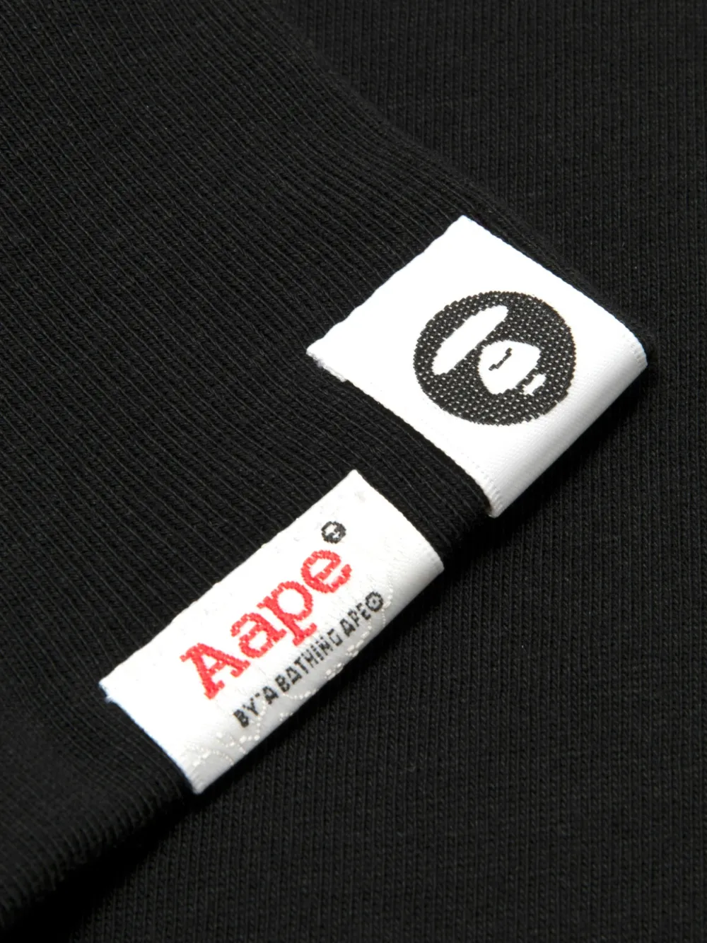 AAPE BY *A BATHING APE T-shirt met Moonface-print Zwart