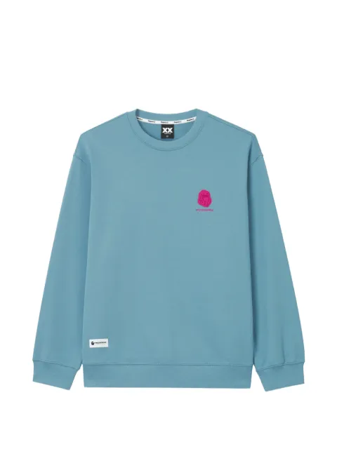FINGERCROXX logo-patch cotton sweatshirt