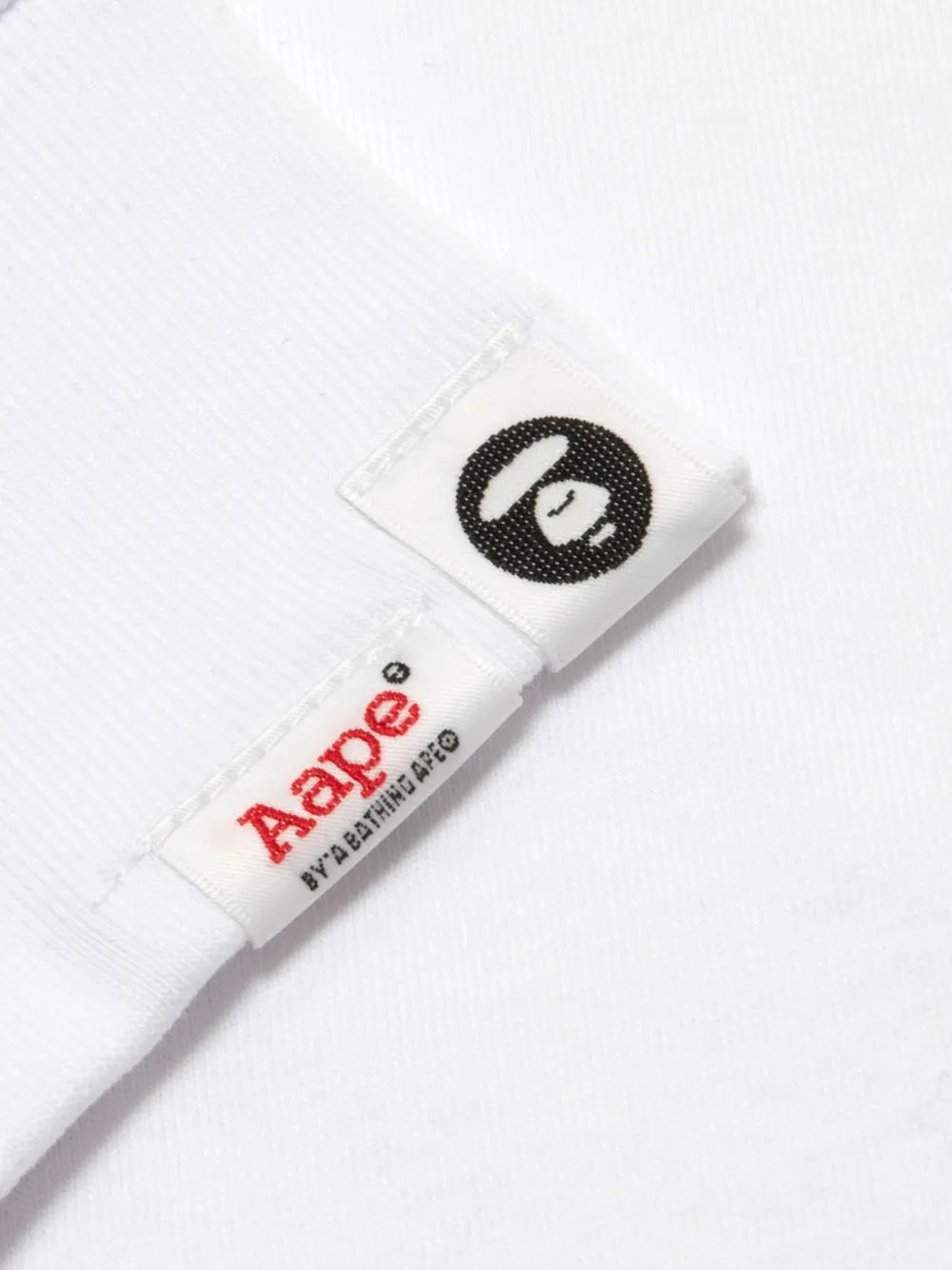 AAPE BY *A BATHING APE T-shirt met logoprint Wit