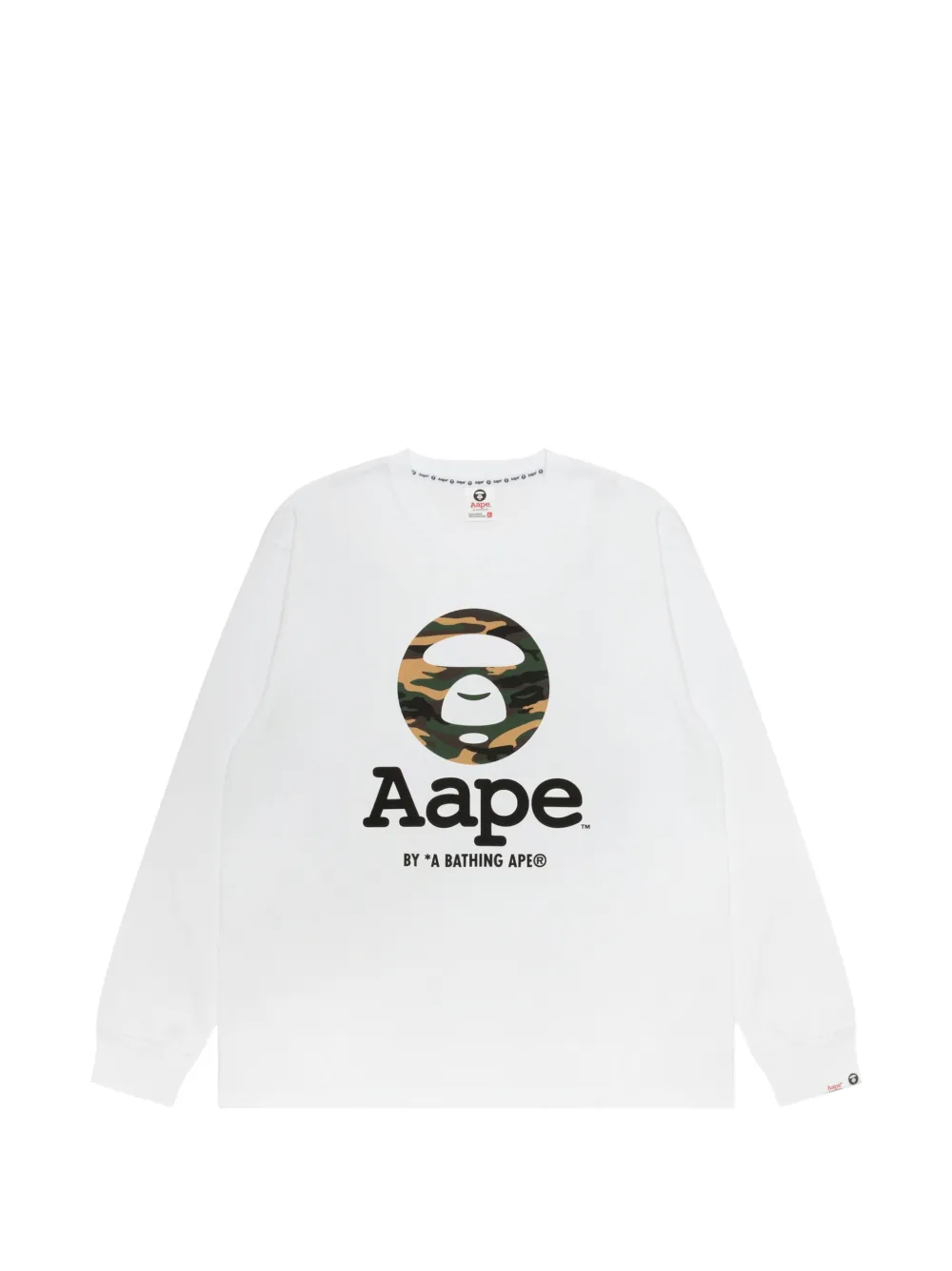 AAPE BY *A BATHING APE® футболка с логотипом | белый | Image 1
