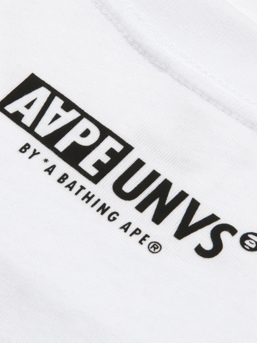AAPE BY *A BATHING APE T-shirt met logoprint Wit