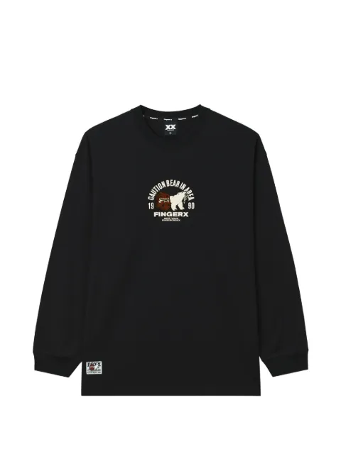 FINGERCROXX graphic-print long-sleeve T-shirt