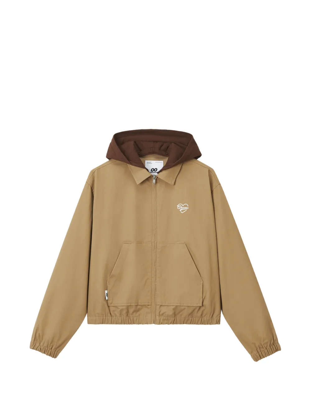 Chocoolate Hooded Cotton Jacket In Brown