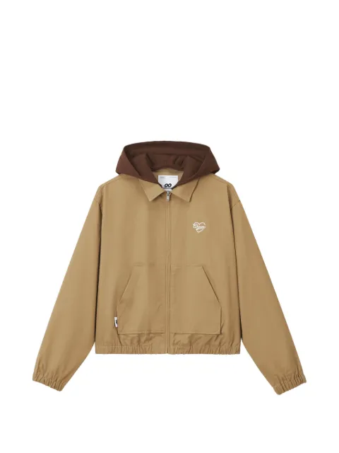 CHOCOOLATE hooded cotton jacket