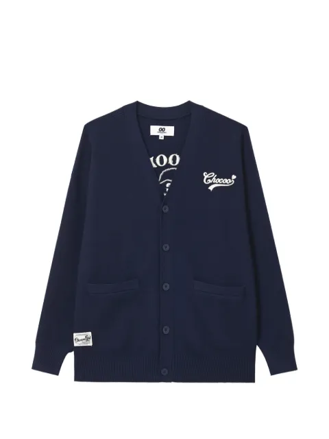 CHOCOOLATE graphic-patch cardigan