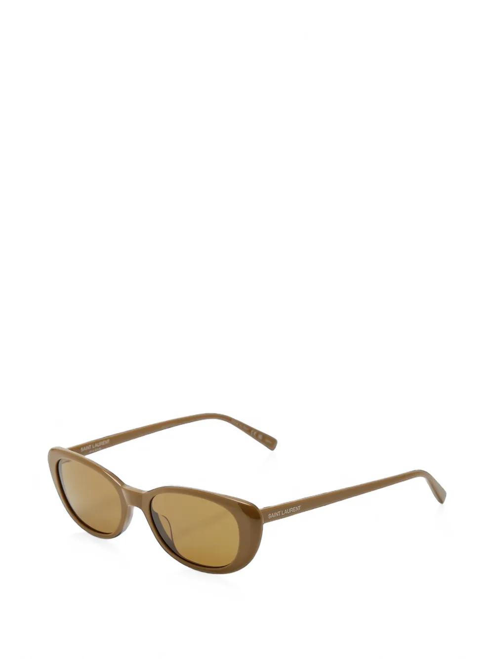 Saint Laurent Eyewear Zonnebril met cat-eye montuur Bruin