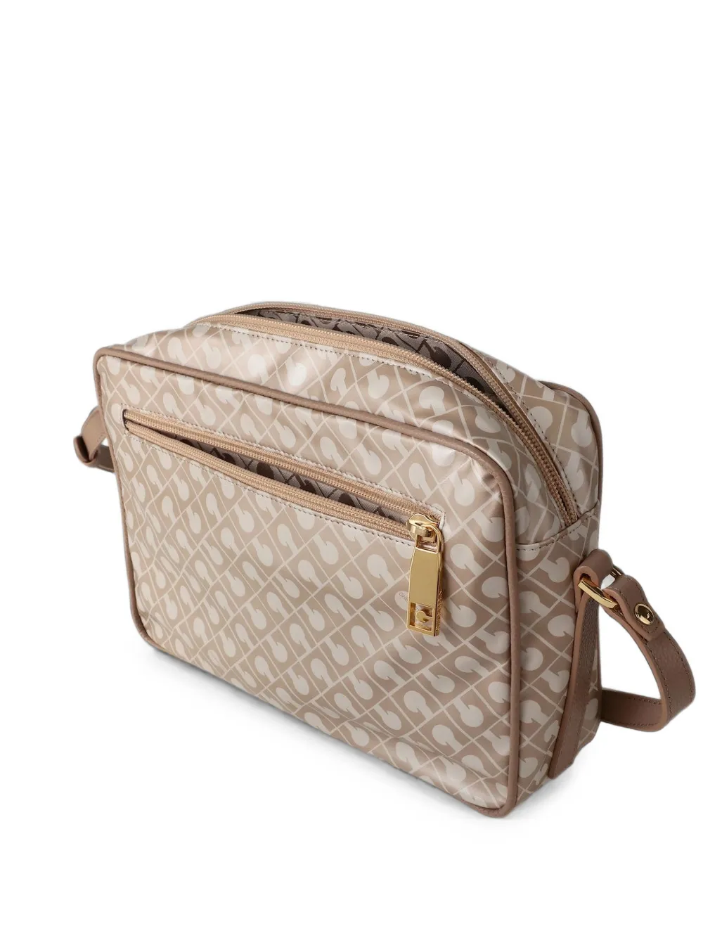 Gherardini monogram-pattern crossbody bag - Toni neutri