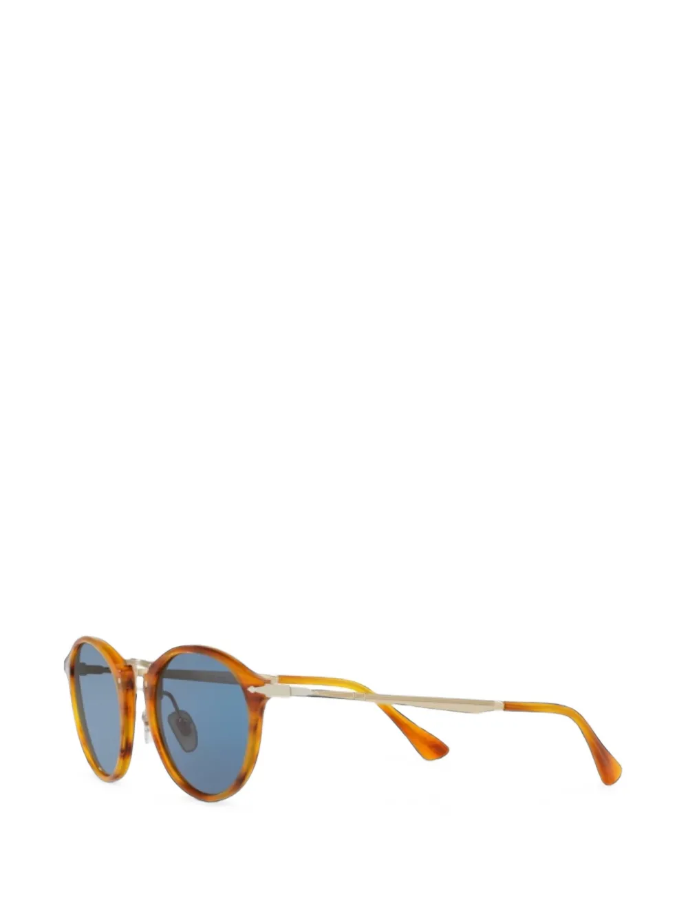 Persol Calligrapher zonnebril met rond montuur Bruin