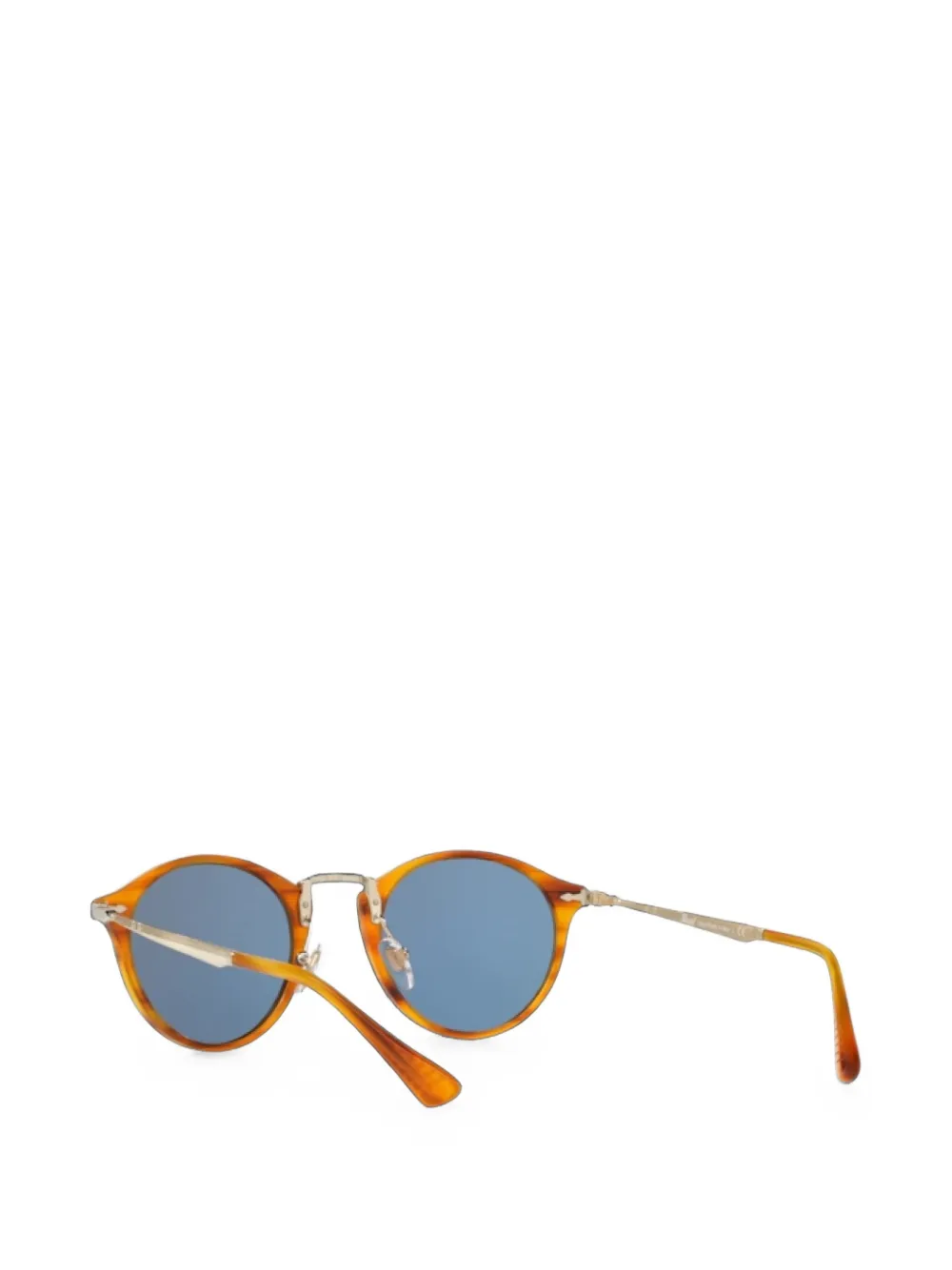 Persol Calligrapher zonnebril met rond montuur Bruin