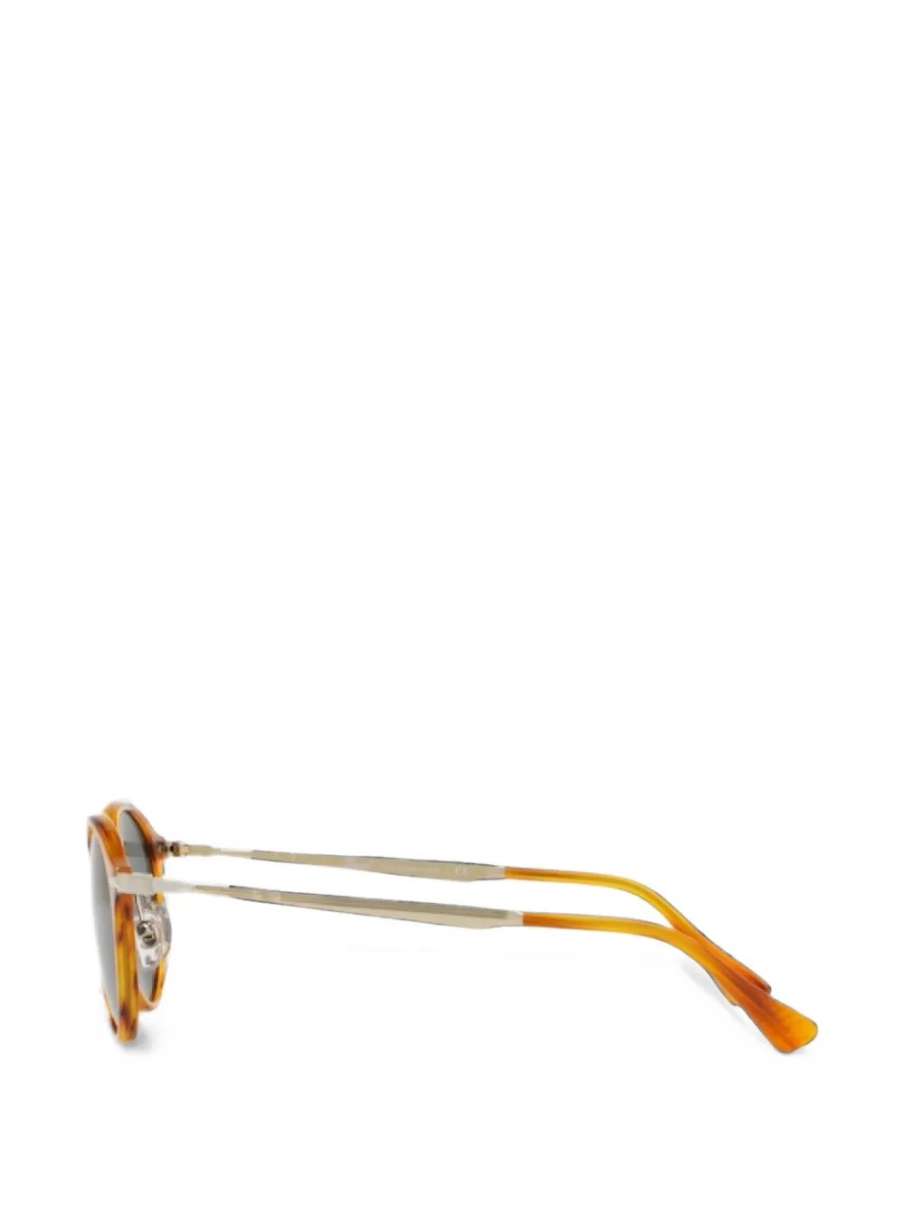 Persol Calligrapher zonnebril met rond montuur Bruin