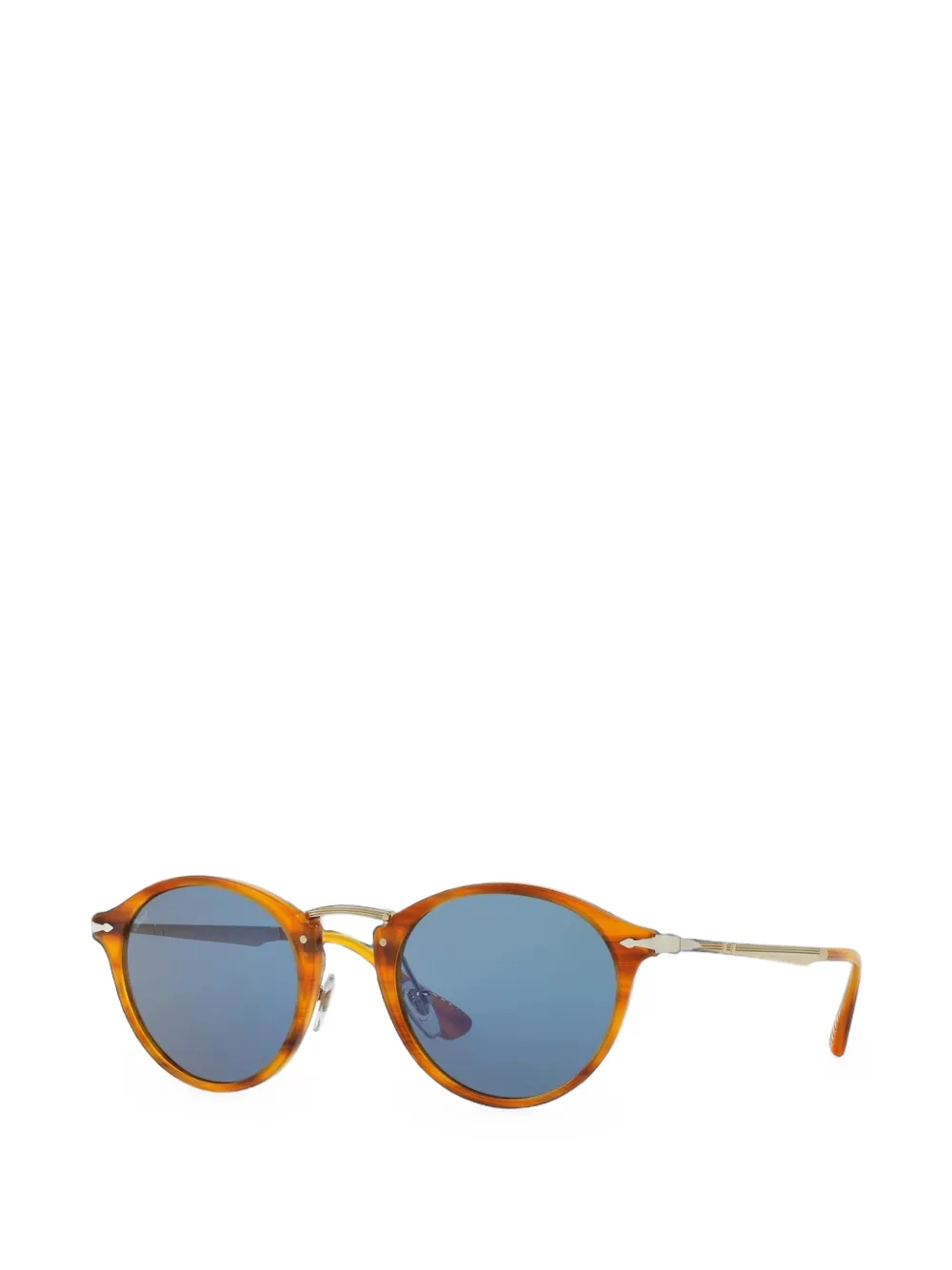 Persol Calligrapher zonnebril met rond montuur Bruin