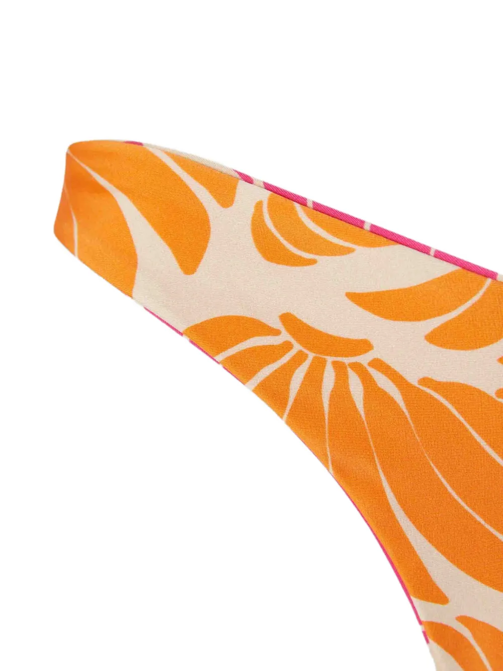 FARM Rio Omkeerbare bikinislip met bananenprint Beige