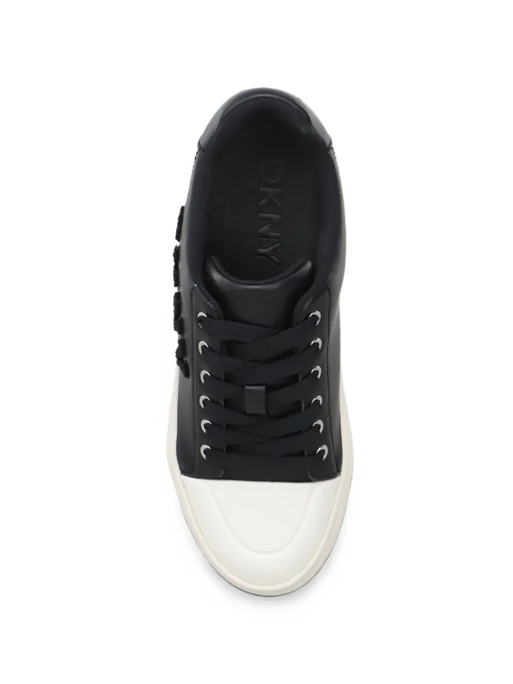 DKNY York logo-embossed sneakers Zwart