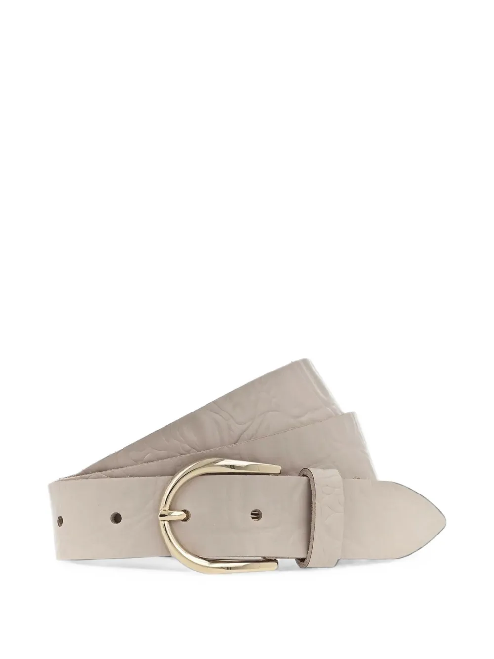 Vanzetti crocodile-effect leather belt - Toni neutri