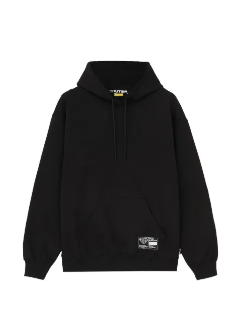 IUTER logo-patch drawstring hoodie