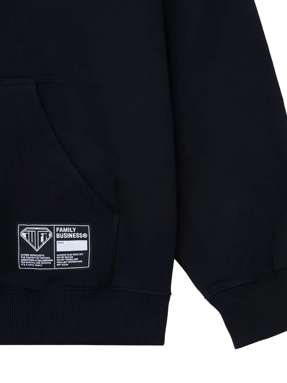 IUTER Hoodie met logopatch Zwart