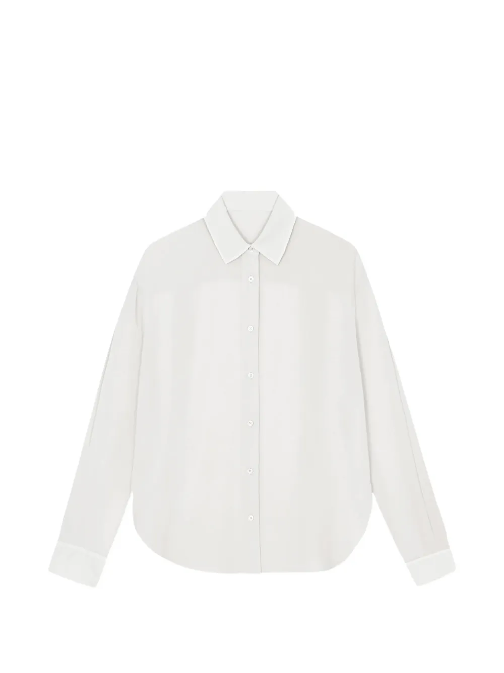The Frankie Shop Peri Georgette Shirt In 뉴트럴