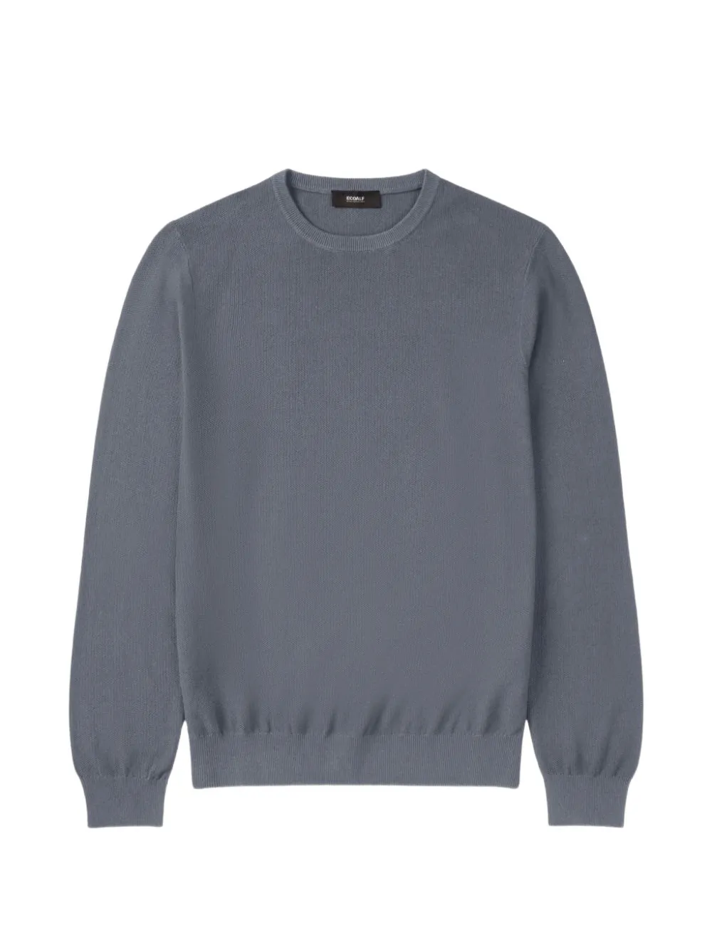Ecoalf Crew-neck Ribbed-trim Sweater In Gray