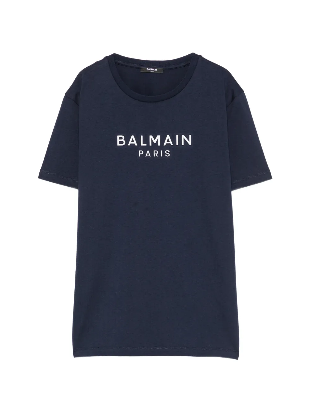 Balmain Kids logo-print T-shirt - Blu