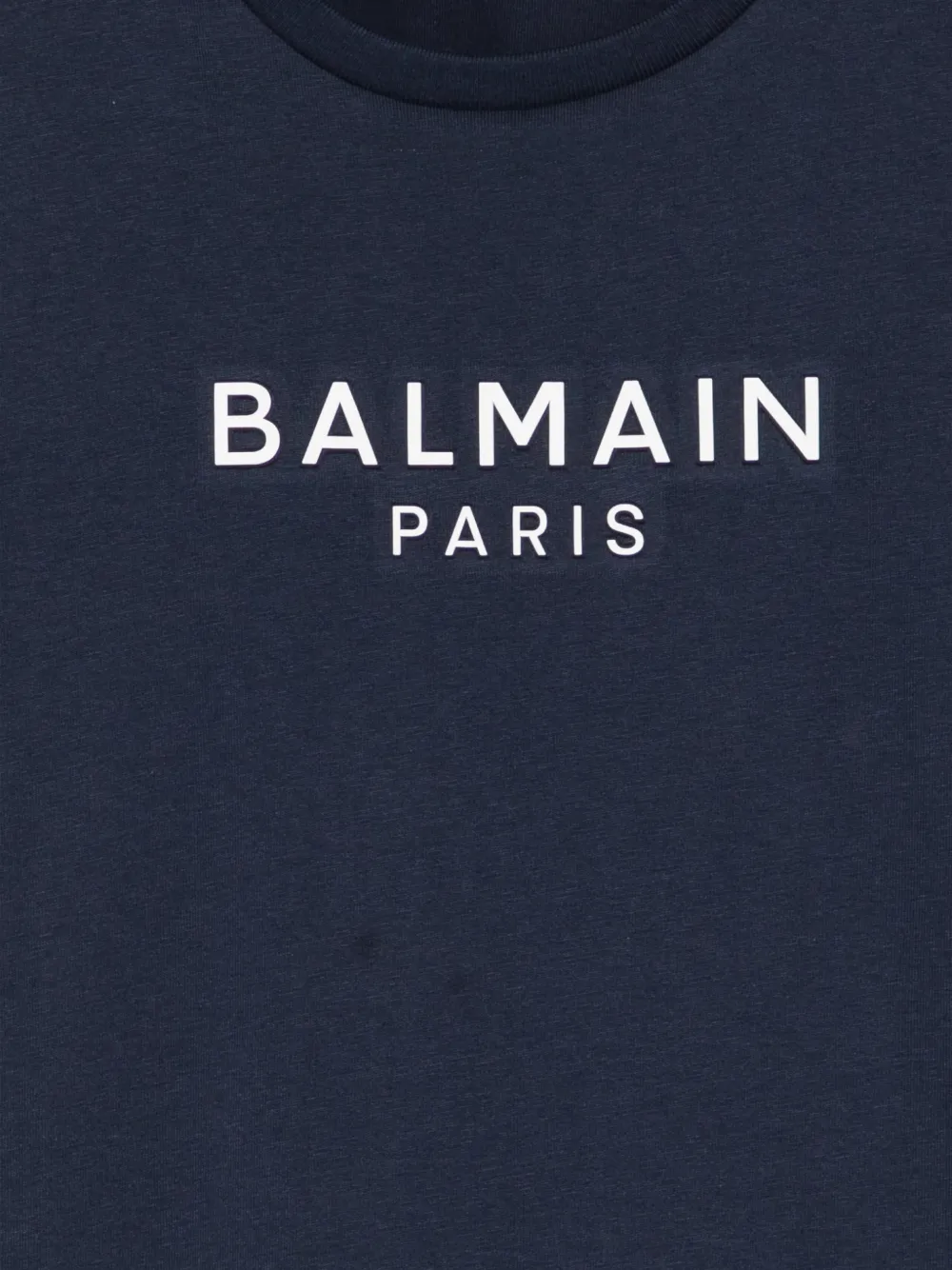 Balmain Kids T-shirt met logoprint Blauw
