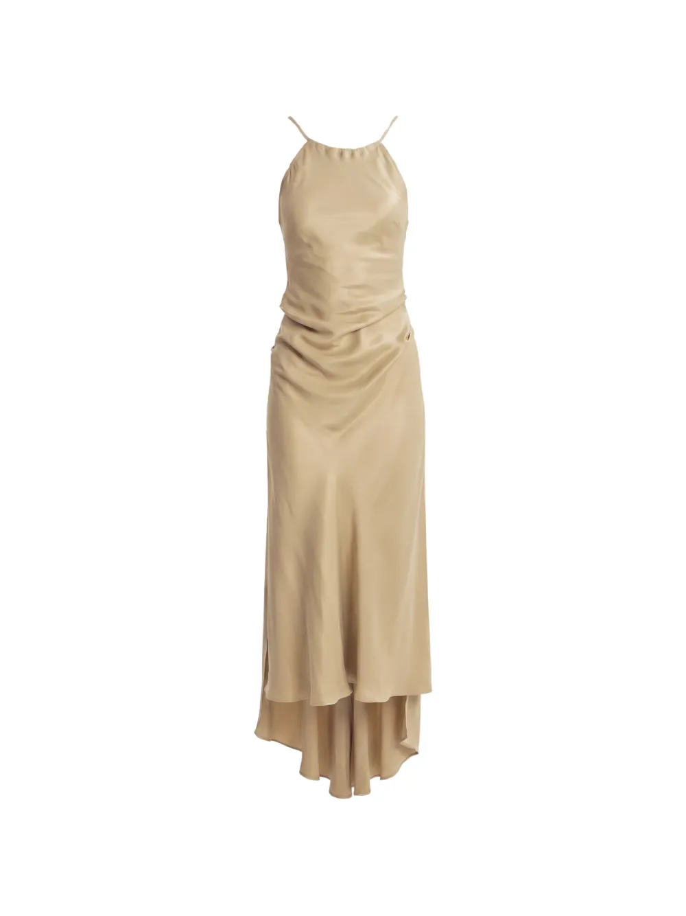 Irina Schrotter Leyla ruched high-low midi dress