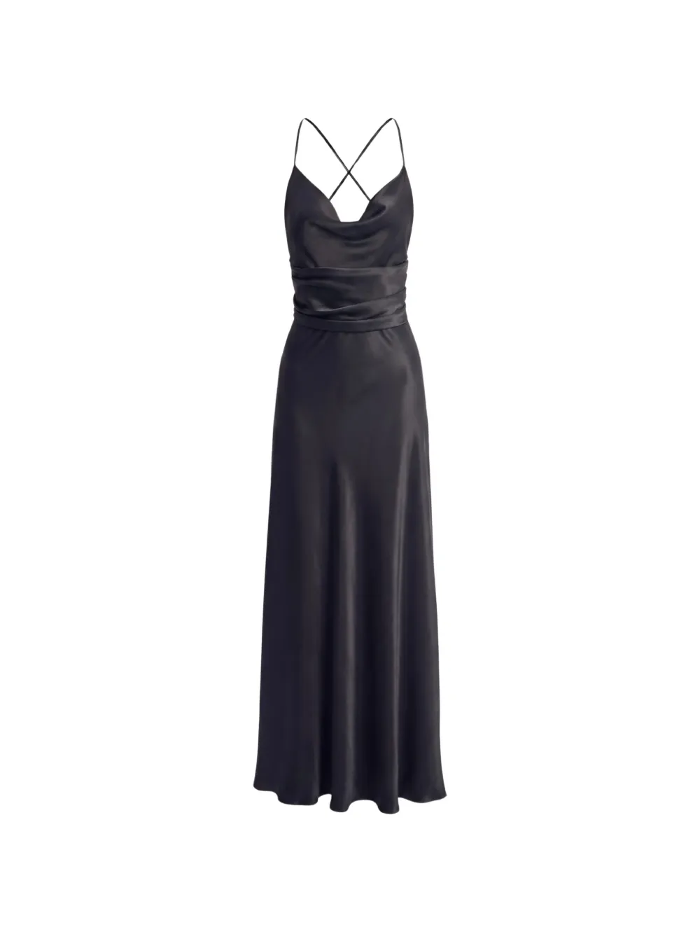 Irina Schrotter Amber cowl-neck ruched maxi dress