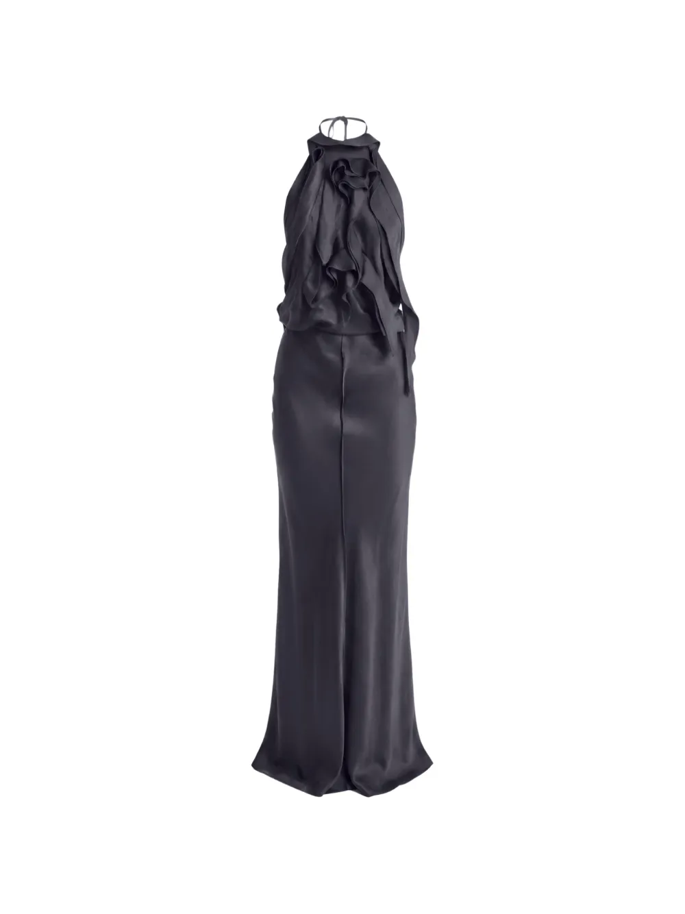 Irina Schrotter Saldana ruffled backless maxi dress