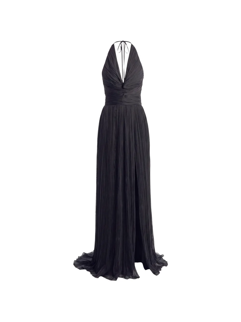 Irina Schrotter Vanessa pleated halterneck gown