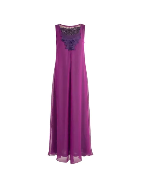 Irina Schrotter ruffled sequin-embellished maxi dress