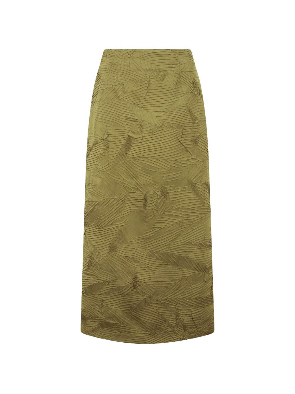 Ulla Johnson Inez Leaf-pattern Maxi Skirt In Green