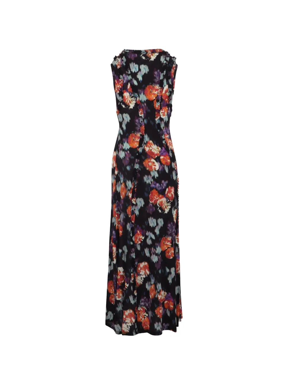 Ulla Johnson Isabelle jurk met bloemenprint en ruches Zwart