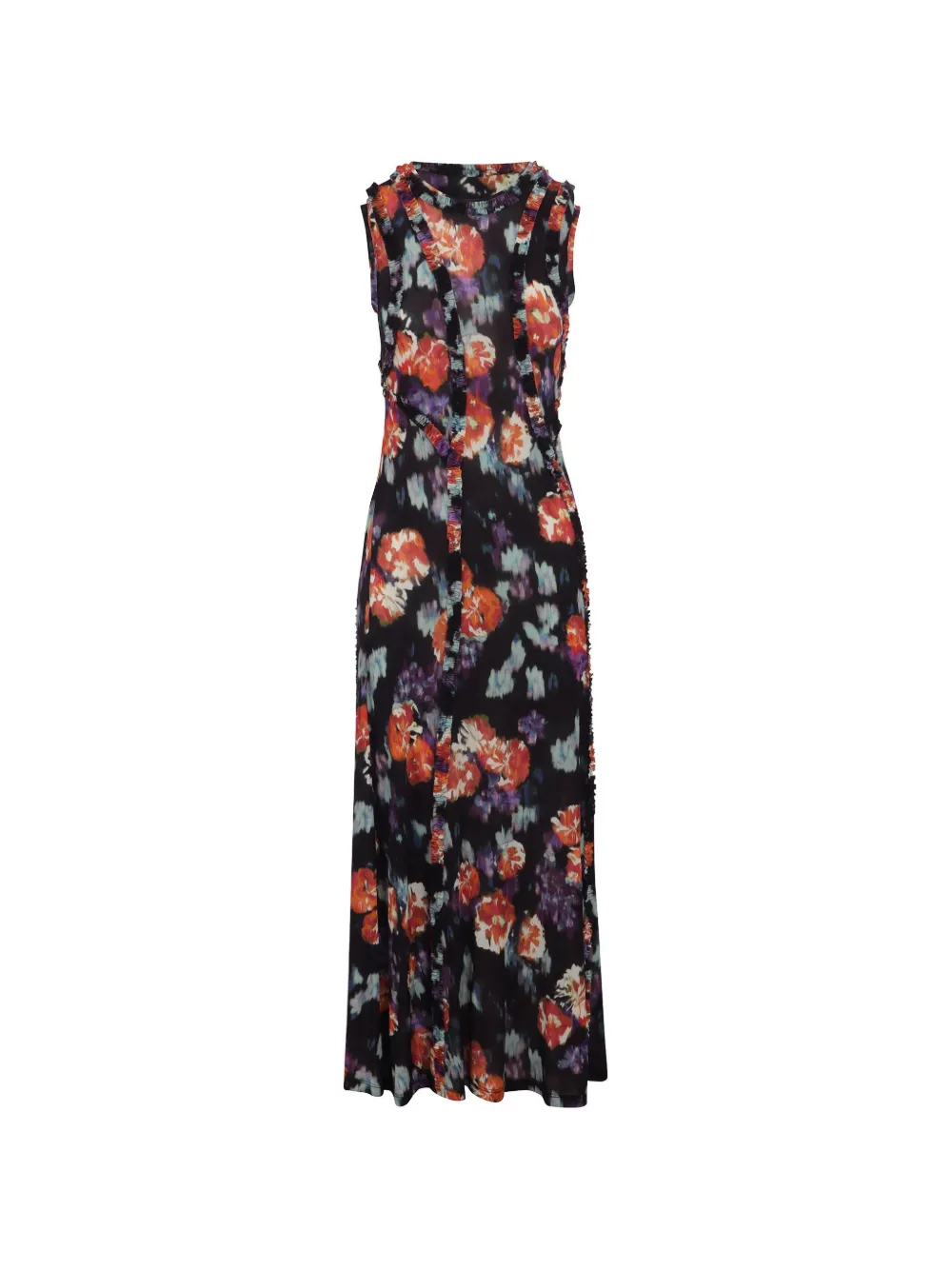 Ulla Johnson Isabelle floral-print ruffled dress - Nero