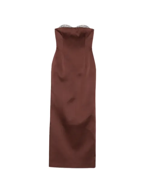 The New Arrivals Ilkyaz Ozel Noélie crystal-embellished strapless dress