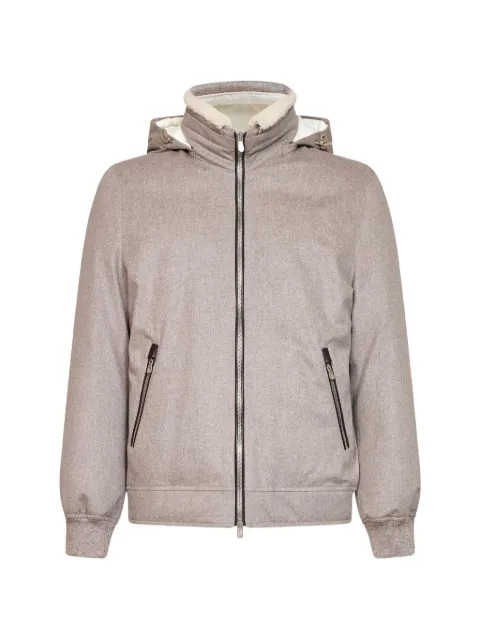 Brunello Cucinelli hooded wool jacket