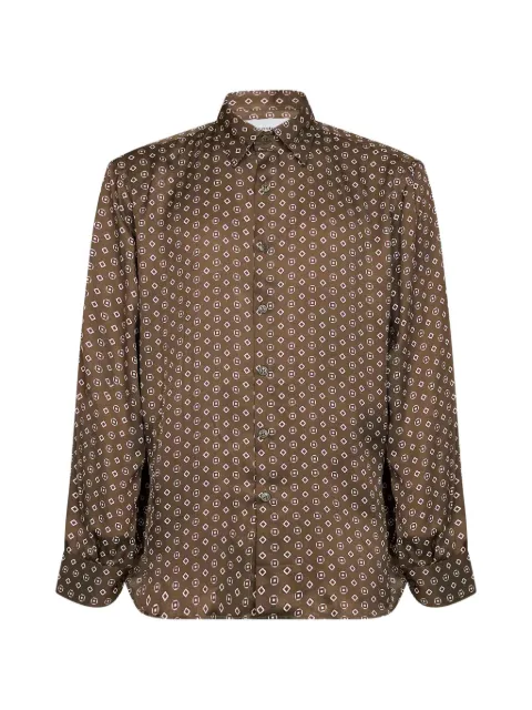 Costumein geometric-print long-sleeve shirt