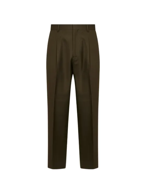 Costumein pleated straight-leg trousers