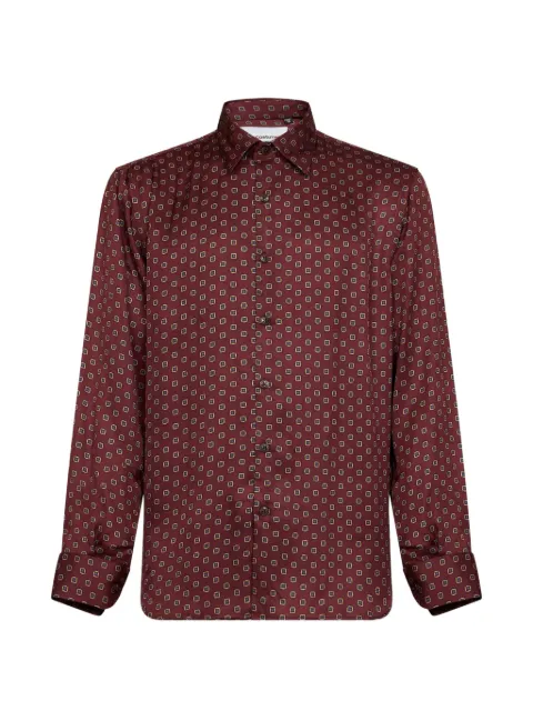 Costumein geometric-print long-sleeve shirt