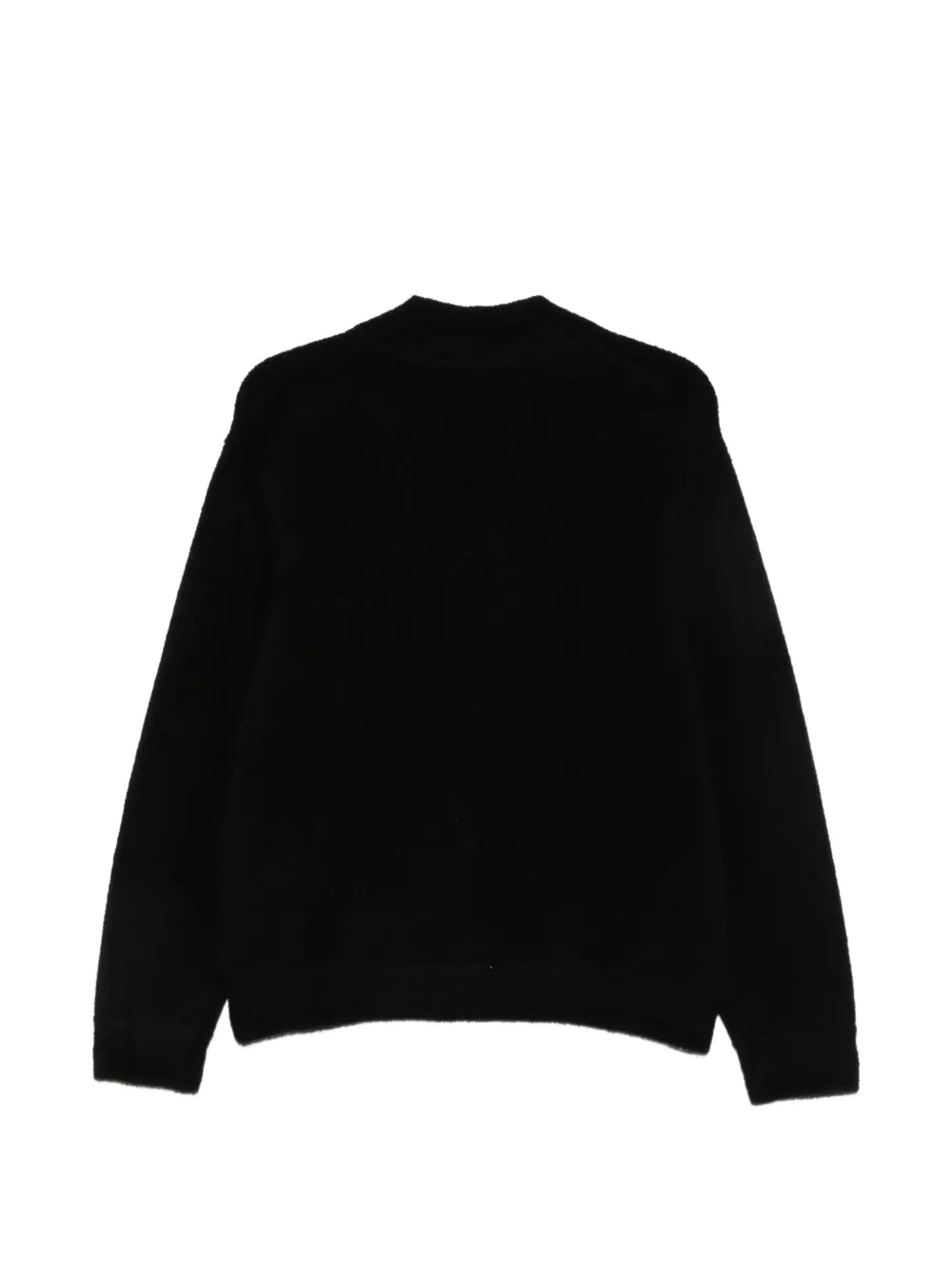 Allude knitted zip-up cardigan Zwart