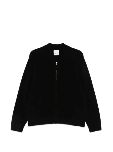 Allude knitted zip-up cardigan