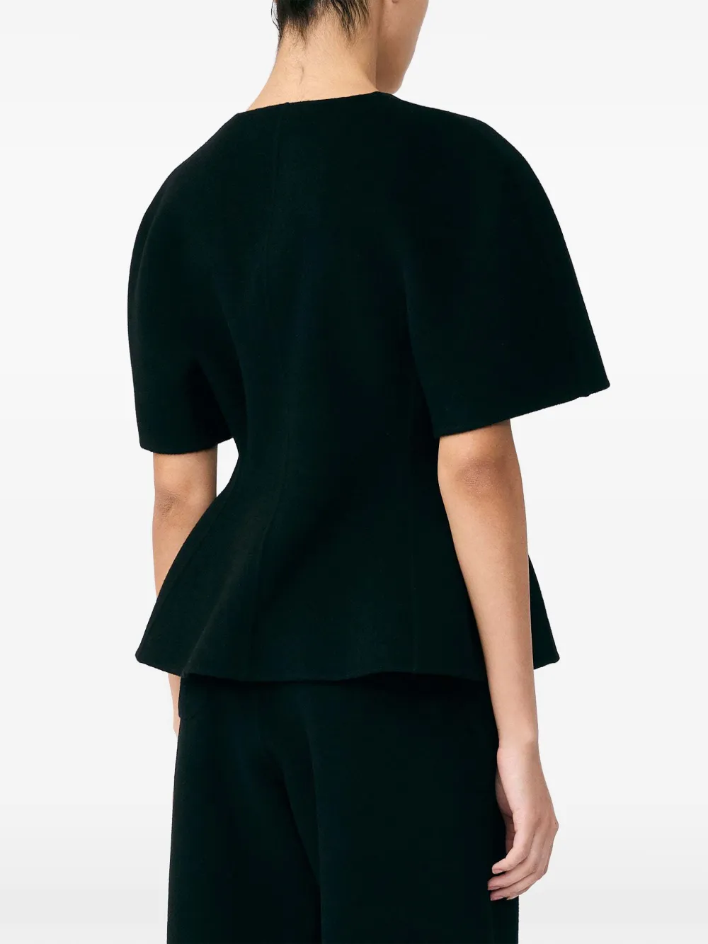 Lisa Yang V-neck blouse Zwart