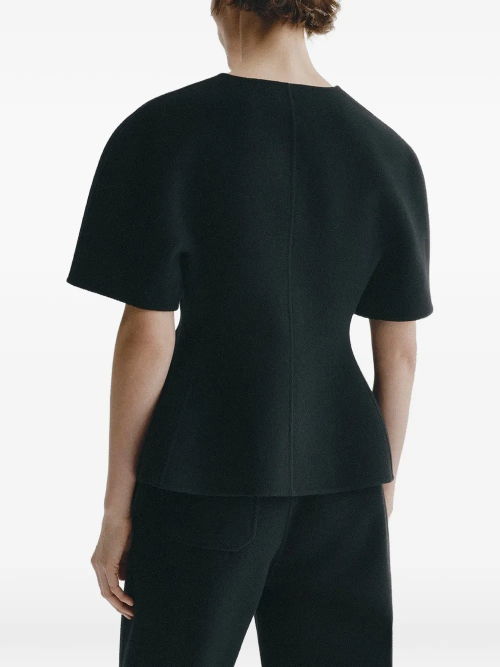 Lisa Yang V-neck blouse Zwart