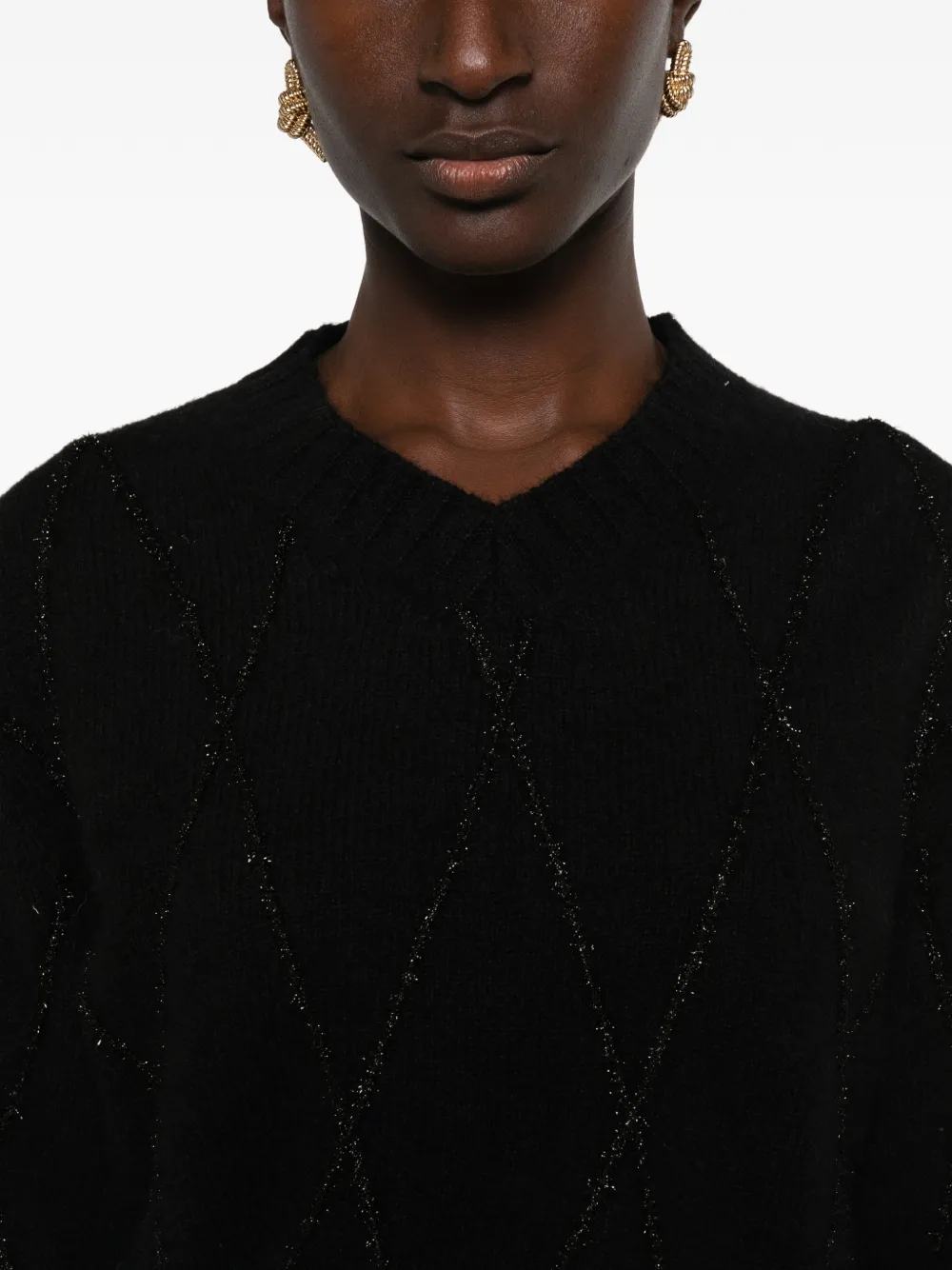 Dorothee Schumacher Trui met argyle patroon Zwart