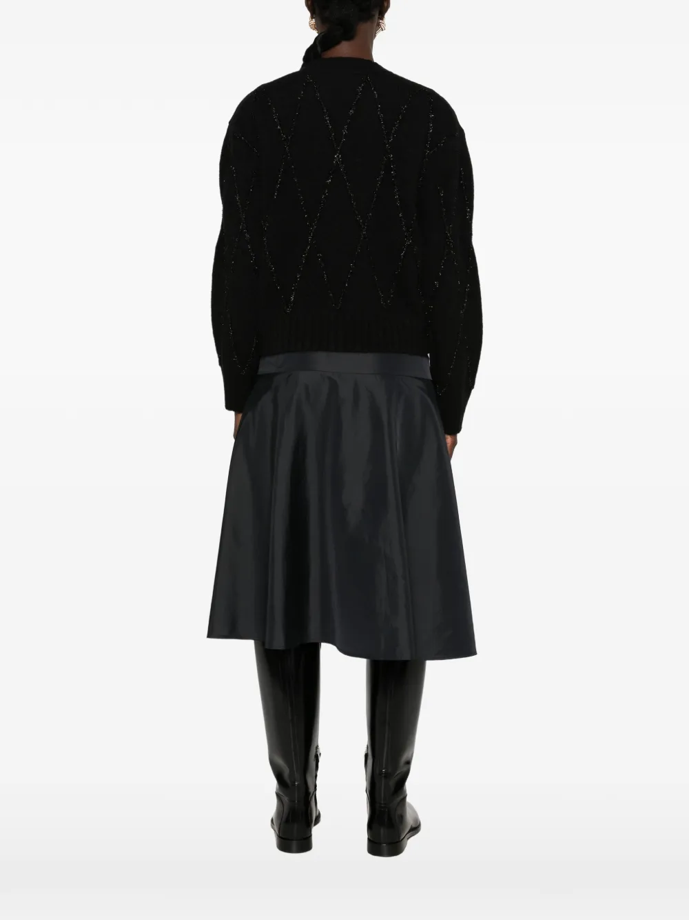 Dorothee Schumacher Trui met argyle patroon Zwart