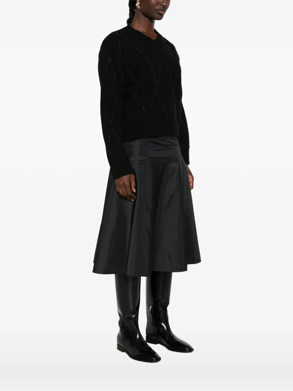 Dorothee Schumacher Trui met argyle patroon Zwart