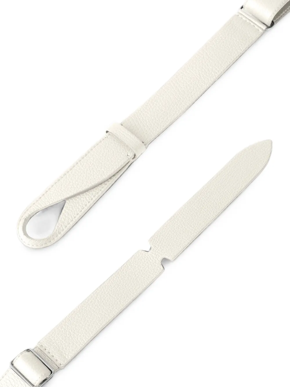 Orciani Leren riem Beige