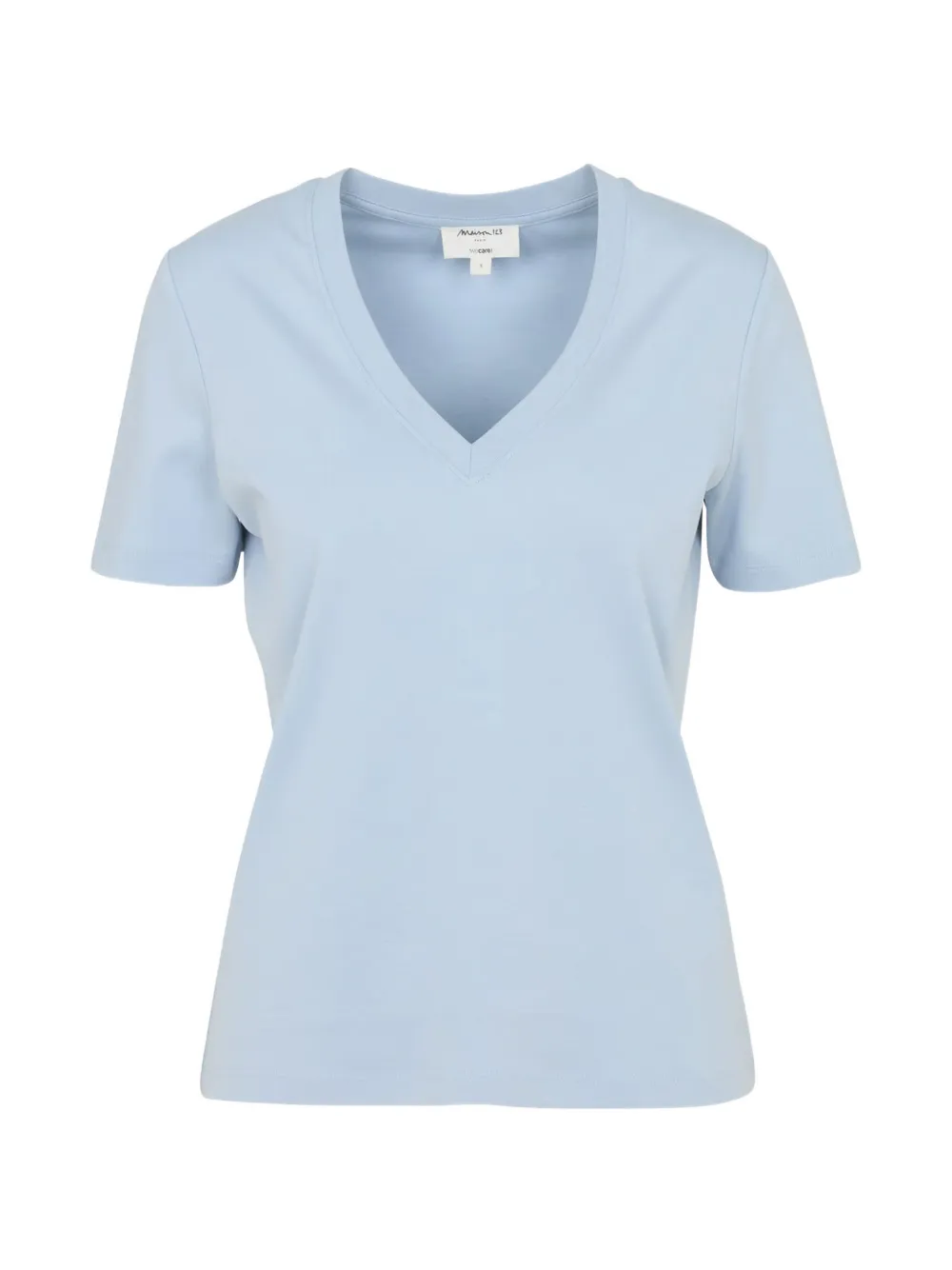 Maison123 Dana V-neck T-shirt In Blue