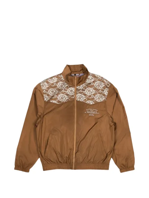 Pleasures x IUTER Francesca lace-overlay track jacket