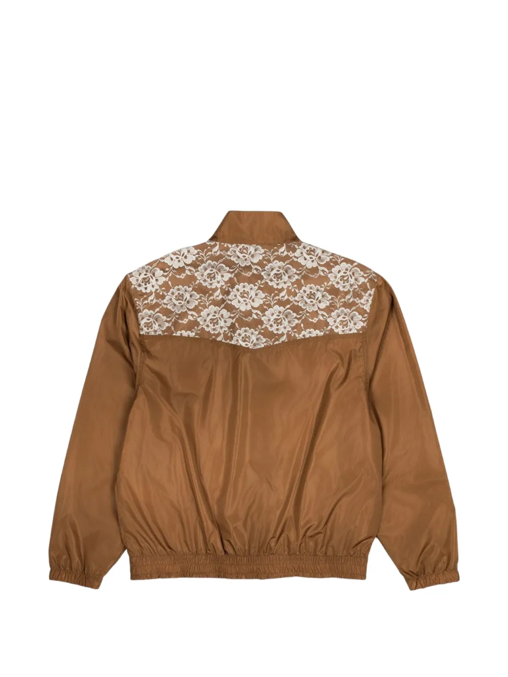 Pleasures x IUTER Francesca lace-overlay track jacket Bruin